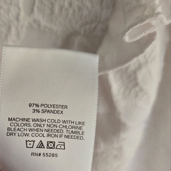 EXPRESS Puff Sleeved BabyDoll Blouse White Size M Used - Picture 5 of 6